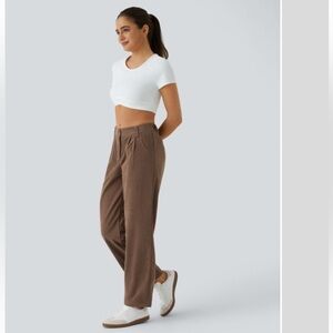HALARA Tan Wide Leg Pants